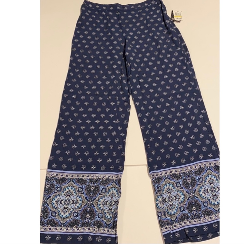 Stoosh SZ Medium Wide Leg Pull On Pants New D2e